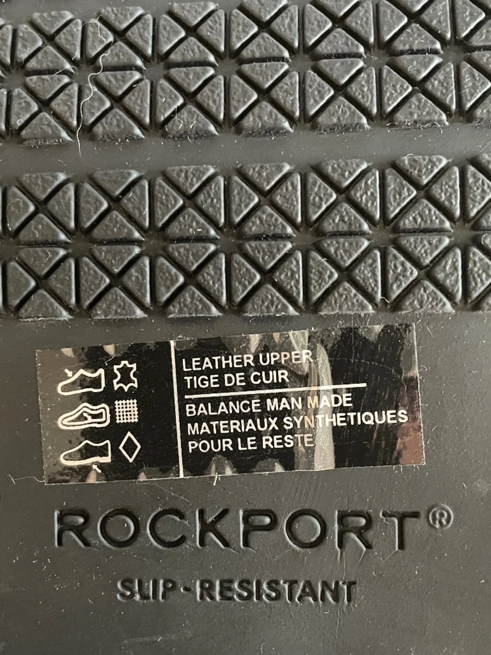 NWT Rockport men's tailor waterproof plain to Oxford, black leather size 8